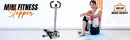 Steppers for Exercise at Home with Handlebar - Double Hydraulic Cylinder, 3D Particle Non-Slip Design - Twist Stair Stepper with Silent Shock Pad, 330 LBS Weight Capacity- Stepper with Handlebar